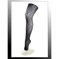 Leggings/ Tights/ Pantyhose - Mesh - Black - SK-LGN2481